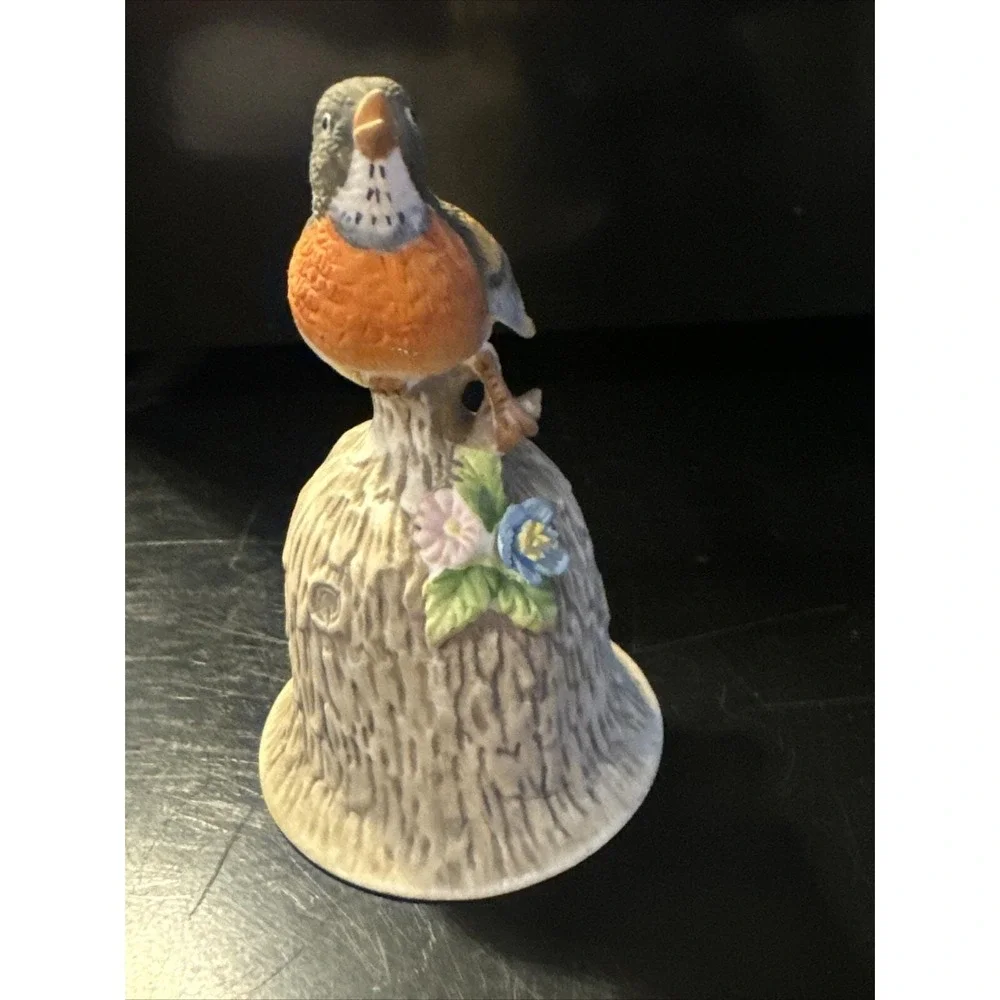 Vintage! TOWLE Fine Bone China Singing DREAM BIRD BELL approx. 4.5